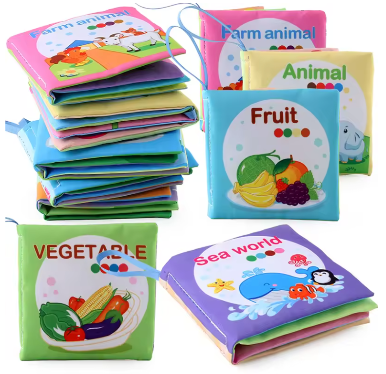 zweisprachigen Montessori-Stoffbuch