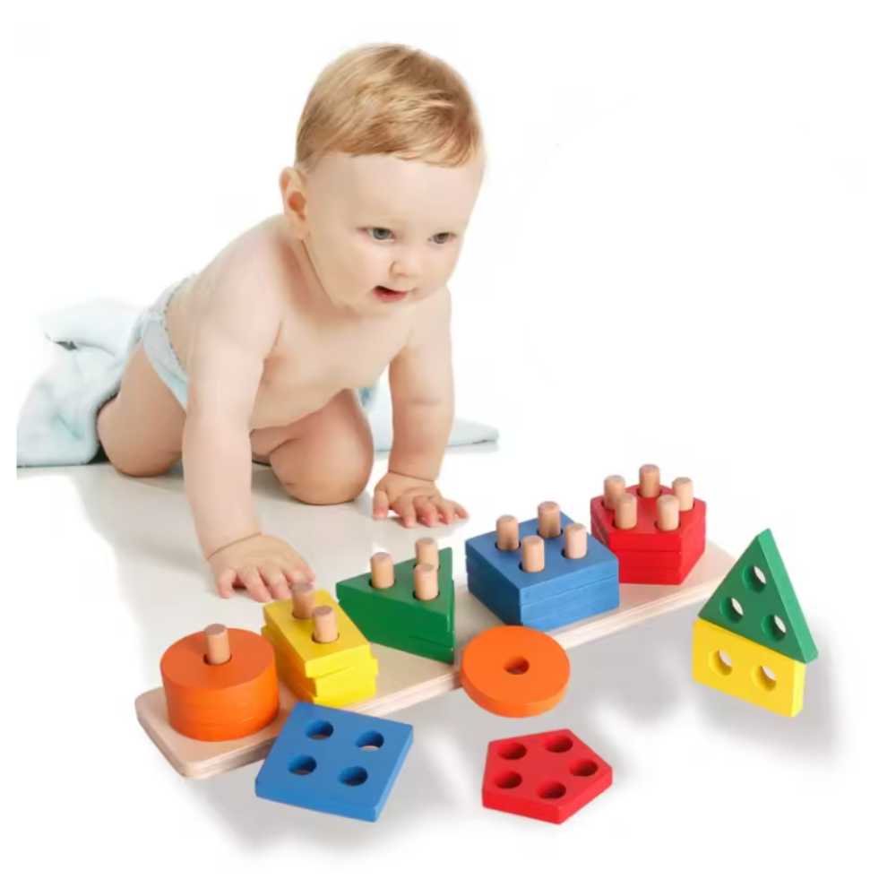 Holzbausteine kinder montessori